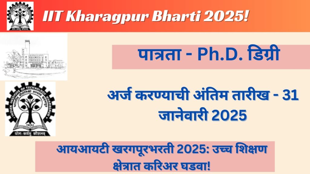 IIT Kharagpur Bharti 2025