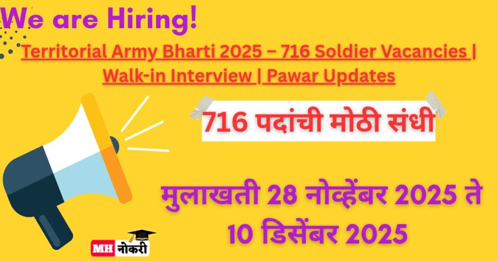 Territorial Army Bharti 2025