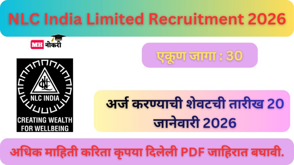 NLC India Limited Recruitment 2026