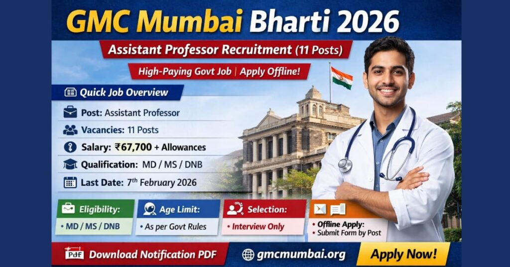 GMC Mumbai Bharti 2026