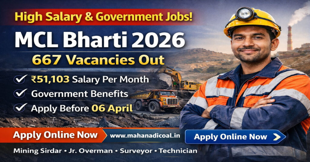 Coal India MCL Recruitment 2026