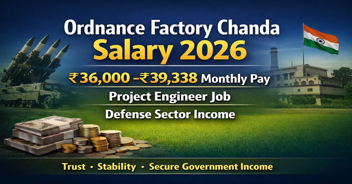 Ordnance Factory Chanda Salary 2026 -Defense Job Salary Alert! Ordnance ...