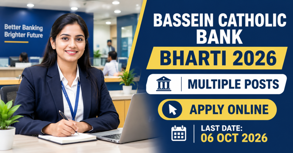 Bassein Catholic Bank Mumbai Bharti 2026